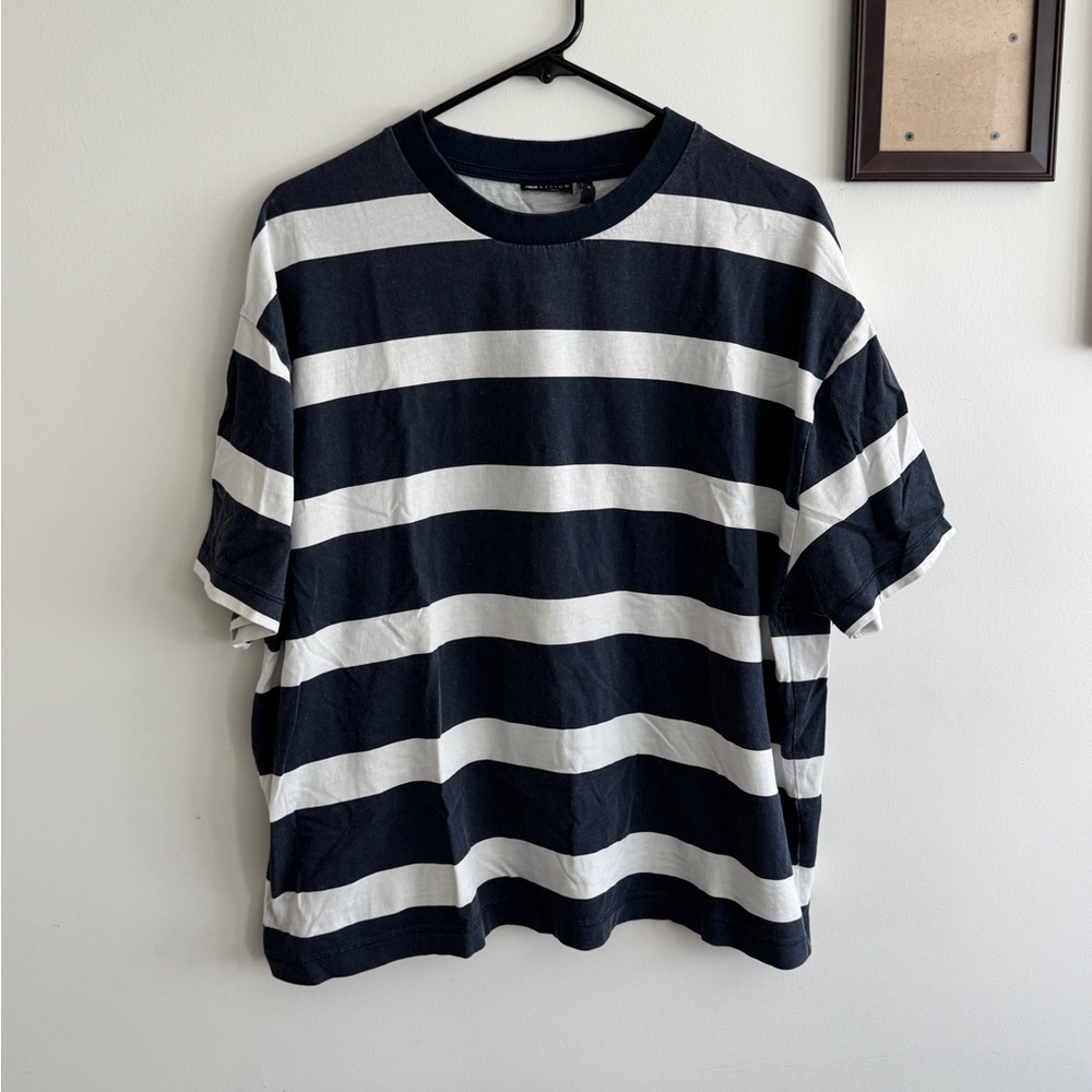 ASOS boxy striped tee